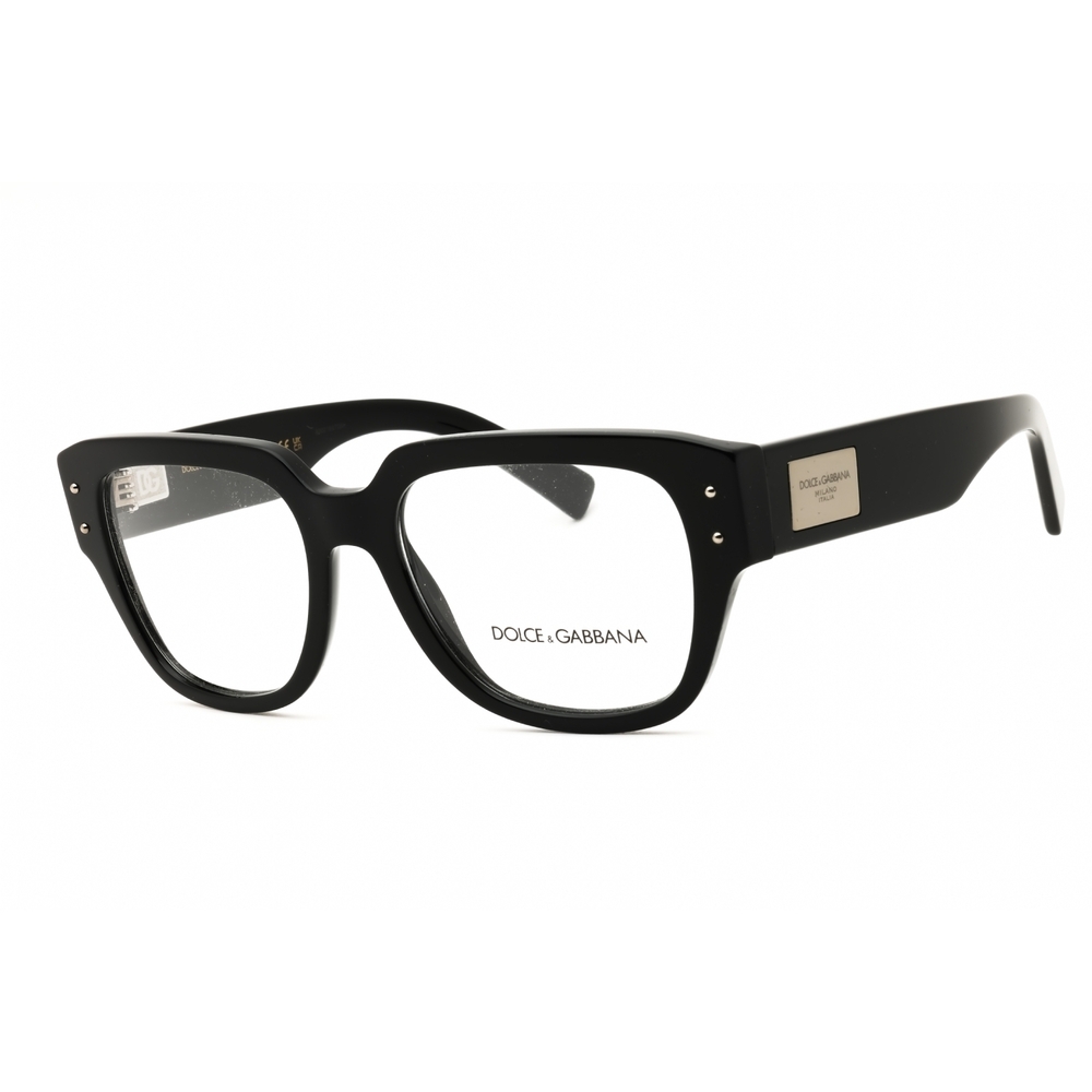 Dolce & Gabbana DG3405 Eyeglasses Black Acetate Rectangle